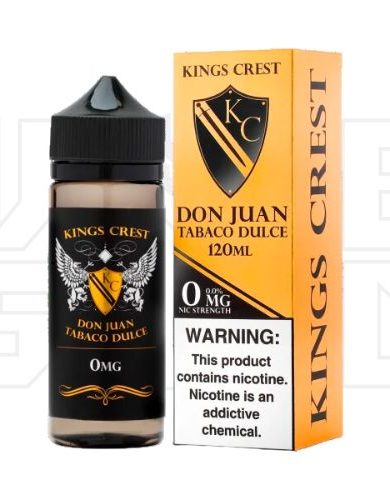 Kings Crest DON JUAN TABACO DULCE 120ML by Vape Squad