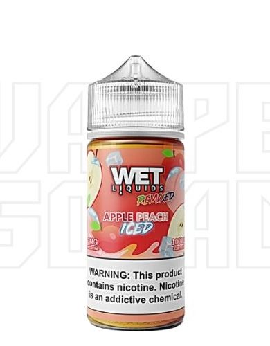 Wet Remixed Apple Peach Iced 100ml by Vape Squad